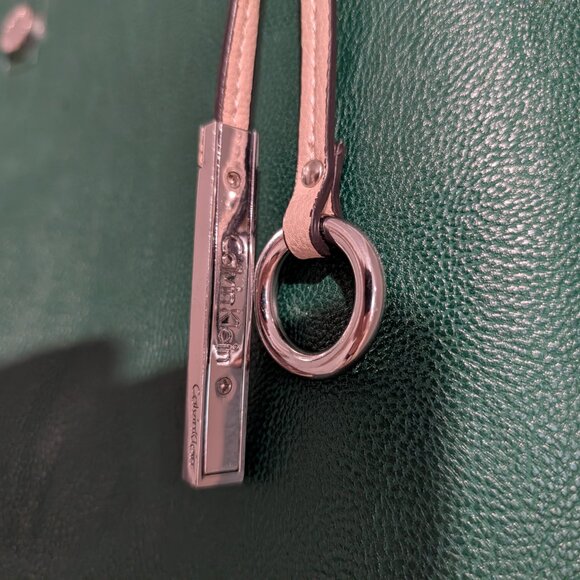 Calvin Klein Purse Reversible Tote Green & Tan Large Size W/wristlet - Picture 3 of 6